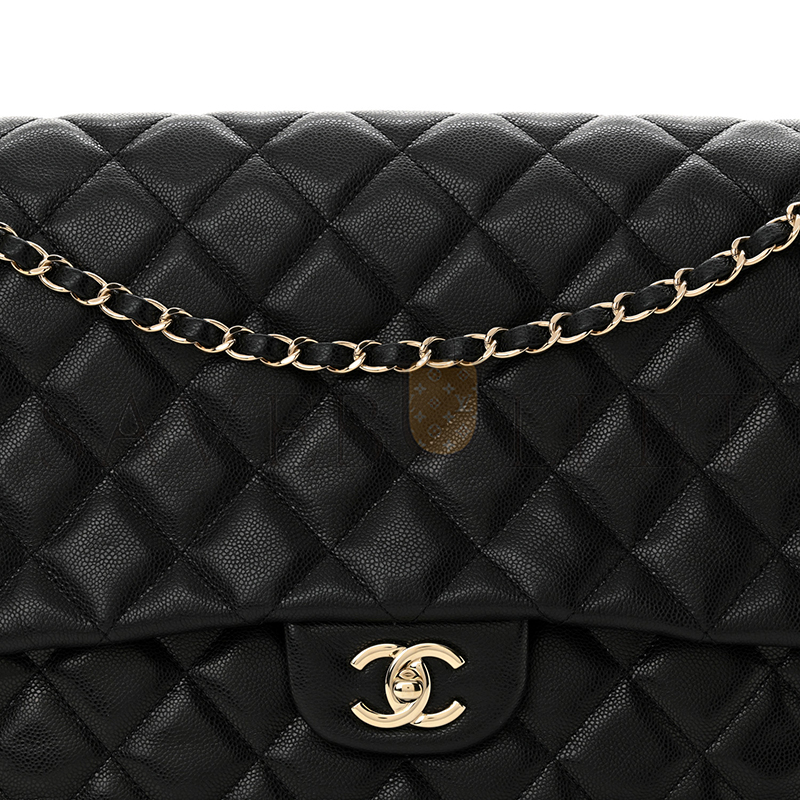 Ch*el caviar quilted xxl travel flap bag black as4661 (41*27*11cm)